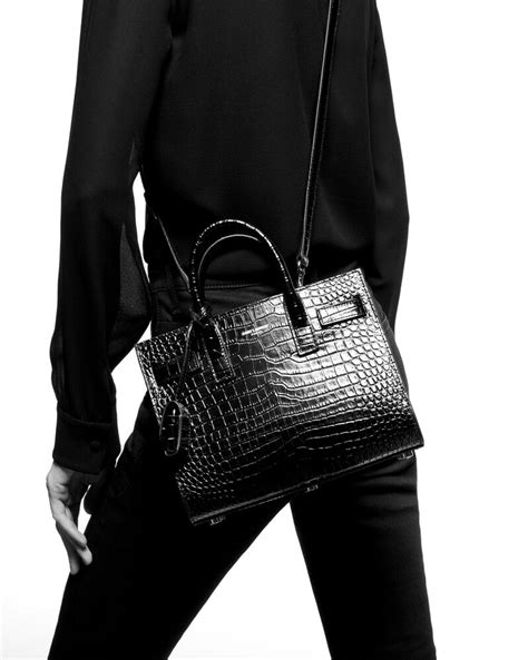 ysl crocodile sac de jour|SAC DE JOUR IN EMBOSSED CROCODILE LEATHER.